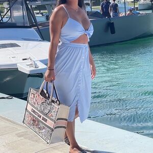 Light blue summer Zara dress